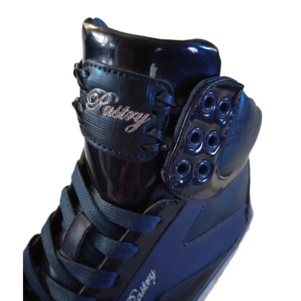 Pastry Sweet Crime Navy Blue Hip Hop High Top Dance Shoes sz 6.5 M Womens